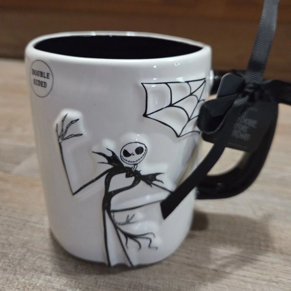 Rae Dunn Disney NIGHTMARE BEFORE CHRISTMAS 3d See you double sided mug NEW!
